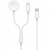 Carregador Wireless 2 Em 1 Wiwu M10 para Apple Watch - Branco
