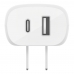 Carregador de Parede Belkin 37W Ac USB-C 25W, USB-A 12W + Cabo USB-C A Lightning Branco - WCB007DQ1MWH-B5