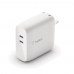 Carregador de Parede Belkin 68W 2P USB-C Gan Fast Charger Branco - WCH003DQWH