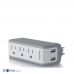 Carregador de Parede Belkin USB Surgeplus 10W Dual-USB+3 Tomadas Protecao Surto 110V Branco - BST300BG