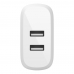 Carregador Duplo de Parede Belkin USB-A 24W (12W X2) Branco - WCB002DQWH