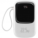 Carregador Portatil Baseus Qpow Pro LCD 22.5 W 20.000 Mah 2 X USB-A + USB-C + Lightning - Branco (PPQD060302)