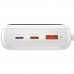 Carregador Portatil Baseus Qpow Pro LCD 22.5 W 20.000 Mah 2 X USB-A + USB-C + Lightning - Branco (PPQD060302)