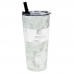 Copo Termico Hydrapeak HP-GRANDE-25-Whitemrb 739ML Marmore Branco