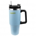 Copo Termico Ecopower EP-G025 - 900ML - com Canudo - Azul Claro
