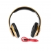Fone X-Tech XT-EA100 SD/FM/BT Dourado