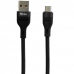 Cabo Micro USB 4LIFE FLUC61N 1 Metro - Preto