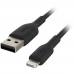 Cabo Belkin Boostcharge 2M USB-A/Lightning Preto - CAA001BT2MBK
