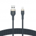 Cabo Belkin Boostcharge Pro Flex 2M USB-A/Lightning Silicone Azul - CAA010BT2MBL