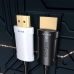 Cabo HDMI Bridgee Fiber 2.1 8K - Preto/Branco 5 Metros