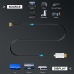 Cabo HDMI Bridgee Fiber 2.1 8K - Preto/Branco 5 Metros