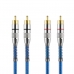 Cabo Svart - Rca - 5 Metros - 2 + 2 - Blue Prime