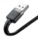 Cabo USB-A A Ligthning Baseus Cafule - Preto 50 CM (CALKLF-AG1)