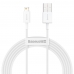 Cabo USB-A A Ligthning Baseus Superior - Branco 25 CM (CALYS-02)