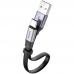 Cabo USB-A A USB-C Baseus Quick Charge 40 W - Cinza/Preto 23 CM (CATMBJ-BG1)