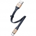 Cabo USB-A A USB-C Baseus Quick Charge 40 W - Dourado/Preto 23 CM (CATMBJ-BV3)