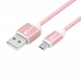 Cabo USB-Lightining 4LIFE 1M iPhone 5/6 Mfi Rose