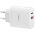 Adaptador de Tomada Wiwu Comet RY-U20EU USB/USB-C de 20 Watts - Branco