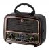Radio Portatil Ecopower EP-F107B - Recarregavel - USB/ SD/ Aux - AM/ FM/ SW - Bluetooth - Preto