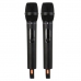 Microfone Sem Fio Ecopower EP-M600 - 2 Unidades - Bivolt - Preto