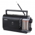 Radio Portatil Ecopower EP-F25 - AM/FM/SW - USB/SD - Preto