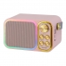 Speaker Ecopower EP-2112 - SD/USB/Aux - Bluetooth - 7W - com Microfone - Rosa