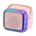 Speaker Ecopower EP-2334 - SD/USB/Aux - Bluetooth - 7W - com Microfone - Rosa
