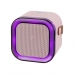 Speaker Midi Pro MDP-005 - USB/Aux/SD - Bluetooth - 5W - com 2X Microfones - Rosa