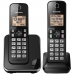 Telefone Sem Fio Panasonic KX-TGC352 - 2 Bases - com Bina - 110V - Preto