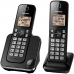 Telefone Sem Fio Panasonic KX-TGC352 - 2 Bases - com Bina - 110V - Preto