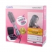 Escova Secadora Quanta Perfectlook QTKCS7001 - 1300W - Kit 4 Em 1 - Bivolt - Cinza e Rosa