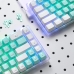 Teclado Gamer Redragon Castor K631RGW Pro RGB Backlighting Bluetooth - Branco/Verde