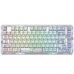 Teclado Gamer Redragon Elf K649 Pro RGB Backlit Bluetooth - Branco/Transparente