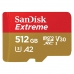 Cartao de Memoria Sandisk Extreme SDSQXAV-512G-GN6MA - 512GB - Micro SD com Adaptador - 190MB/s