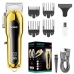 Maquina de Cortar Cabelo VGR V-680 - 8W - Recarregavel - Dourado e Preto