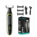 Barbeador Eletrico VGR V-017 - Recarregavel - Preto e Verde