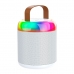 Speaker Yookie SK26 - USB/Aux/SD - Bluetooth - 6W - com 2X Microfones - Branco