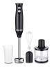 Mixer Moedor Alimento Batedor Misturador Elétrico 4 Em 1 Cor Preto