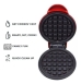 Maquina Elética De Fazer Waffle Antiaderente Mini Panqueca Cor Vermelho