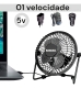 Mini Ventilador Pequeno Silencioso Usb Mesa Notebook Pc 2,5w