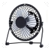 Mini Ventilador De Mesa Usb Portátil Ultra Silencioso Forte Cor Da Estrutura Preto Diâmetro 14 Cm Frequência 2w Material Das Pás Alumínio Quantidade De Pás 4