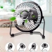 Mini Ventilador De Mesa Usb Portátil Ultra Silencioso Forte Cor Da Estrutura Preto Diâmetro 14 Cm Frequência 2w Material Das Pás Alumínio Quantidade De Pás 4