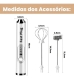 Mixer Misturador Mix Portátil Bebidas Recarregável Usb Cor Branco Marca Fast Plug