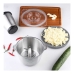 Moedor Elétrico Potente Carne Picador Legumes Temperos 850w Cor Prata com preto