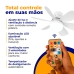 Ventilador De Teto Com Lâmpada Cor Branca Bivolt Silencioso 6 Pás Com Controle Remoto Para Bocal E27 - Good Vision