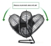 Mini Ventilador Portátil Silencioso Uma Velocidade Simples