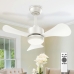 Ventilador De Teto Silencioso E Econômico Com Luz Led, 3 Cores Ajustáveis, 6 Velocidades, Timer E Controle Remoto Instalação Fácil, Ideal Para Quarto, Sala, Cozinha E Escritório
