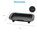 Churrasqueira Elétrica Portátil Grill Sem Fumaça Para Apartamento Casa 220v Com Controle De Temperatura 2000w Cor Preto - Tecnoneel