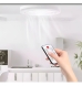 Ventilador De Teto Com Lâmpada Led Com Controle Remoto 3 Mod Diâmetro 230 Mm
