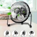 Mini Ventilador De Mesa Usb Silencioso Potente Portátil Leve Diâmetro 15 cm Material das pás Metal Quantidade de pás 4 USB 5V